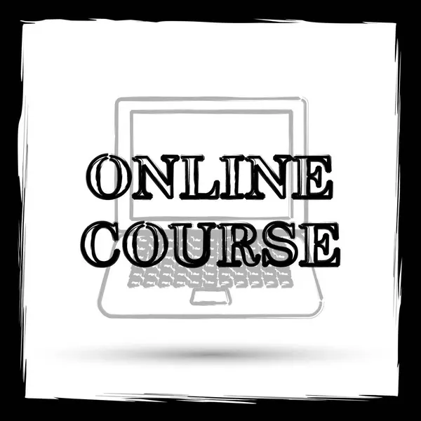 Online course icon — Stock Photo, Image