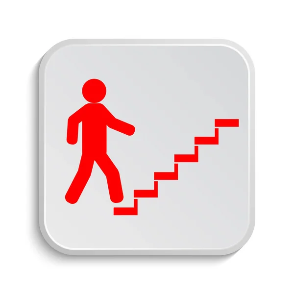 Empresario en las escaleras - icono de éxito —  Fotos de Stock