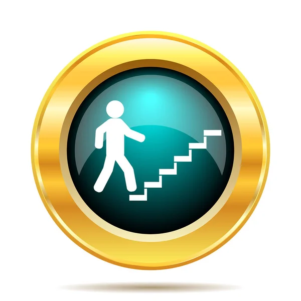 Empresario en las escaleras - icono de éxito —  Fotos de Stock
