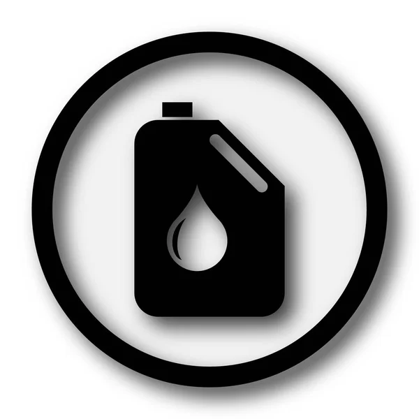 油罐图标 白色背景上的互联网按钮 — 图库照片