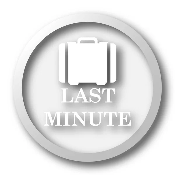 Last Minute Icon Internet Button White Background — Stock Photo, Image