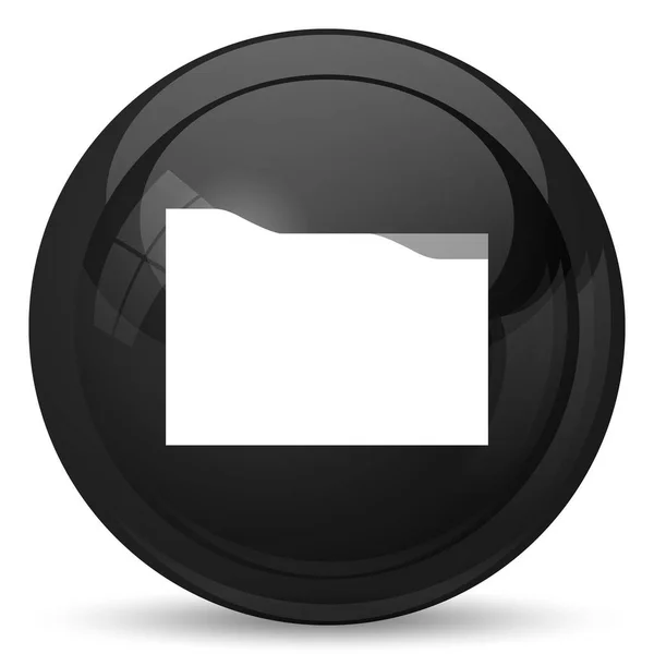 Ikona Folderu Przycisk Internet Białym Tle — Zdjęcie stockowe
