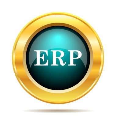 ERP simgesi. Beyaz arka plan üzerinde Internet düğmesi
