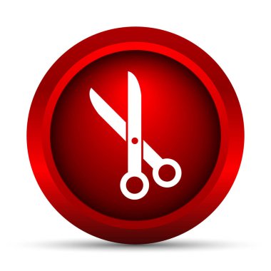 Simge kesti. Beyaz arka plan üzerinde Internet düğmesi