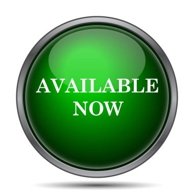 Kullanılabilir Şimdi simgesi. Beyaz arka plan üzerinde Internet düğmesi