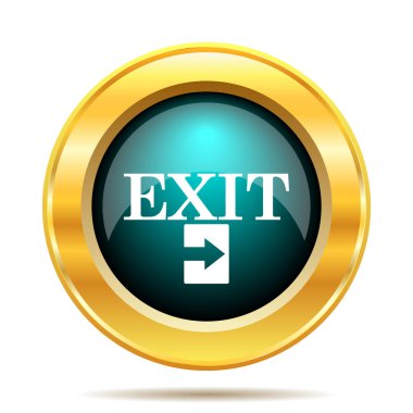 Çıkış simgesi. Beyaz arka plan üzerinde Internet düğmesi