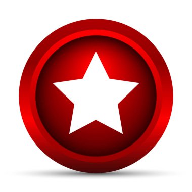 Favori simgesi. Beyaz arka plan üzerinde Internet düğmesi
