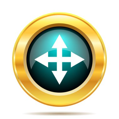 Tam ekran simgesini. Beyaz arka plan üzerinde Internet düğmesi