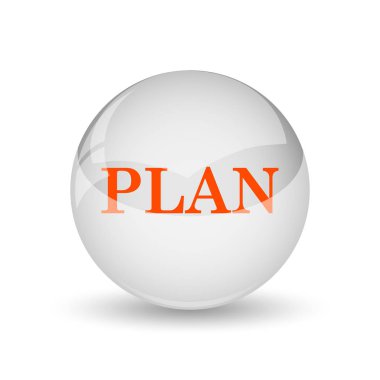 Planı simgesi. Beyaz arka plan üzerinde Internet düğmesi