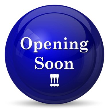 Yakında simge açılıyor. Beyaz arka plan üzerinde Internet düğmesi