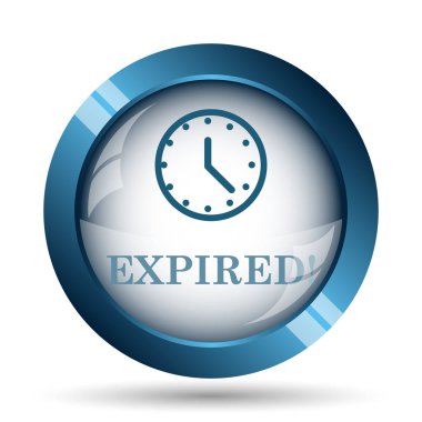 Süresi dolan simgesi. Beyaz arka plan üzerinde Internet düğmesi