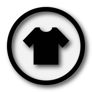 T-kısa kutsal kişilerin resmi. Beyaz arka plan üzerinde Internet düğmesi