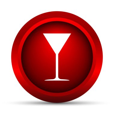 Martini cam kutsal kişilerin resmi. Beyaz arka plan üzerinde Internet düğmesi