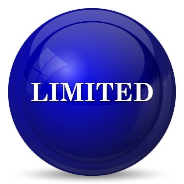 Sınırlı simgesi. Beyaz arka plan üzerinde Internet düğmesi