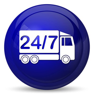24 7 teslimat kamyonu simgesi