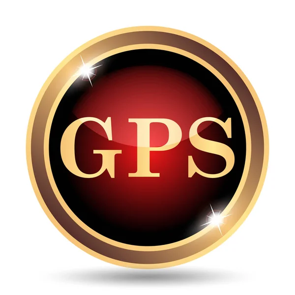 Gps Icon Internet Button White Background — Stock Photo, Image