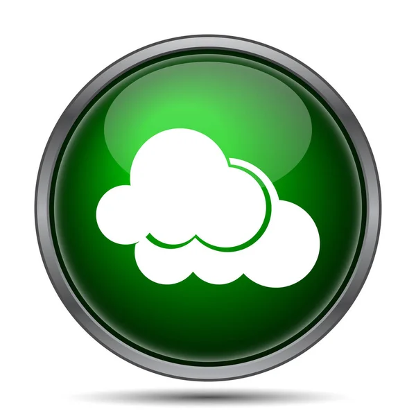 Clouds Icon Internet Button White Background — Stock Photo, Image