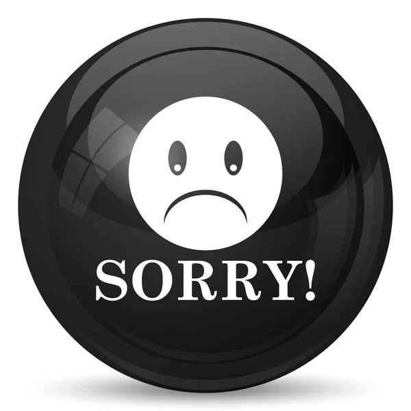 Sorry Icon Internet Button White Background — Stock Photo, Image