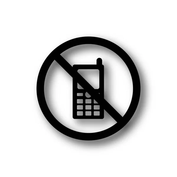 Ref Mobile Phone Restricted Кнопка Интернет Белом Фоне — стоковое фото