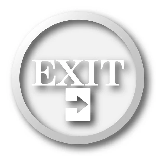 Exit Symbol Internet Taste Auf Weißem Hintergrund — Stockfoto