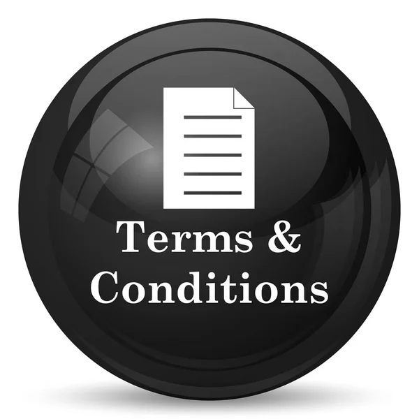 Terms Conditions Icon Internet Button White Background — Stock Photo, Image