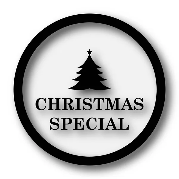 Vánoční Speciální Ikonou Internet Tlačítko Bílém Pozadí — Stock fotografie