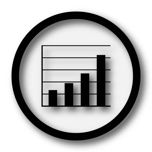 Ikona pruhů grafu — Stock fotografie