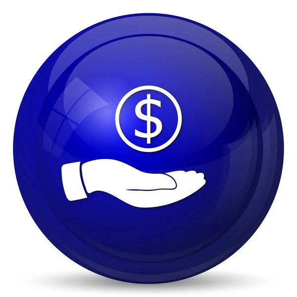 Money in hand icon — Stock Photo, Image