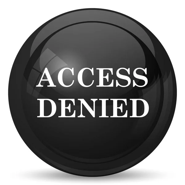 Access Denied Icon Internet Button White Background — Stock Photo, Image