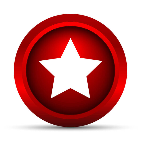 Favorite  icon. Internet button on white background