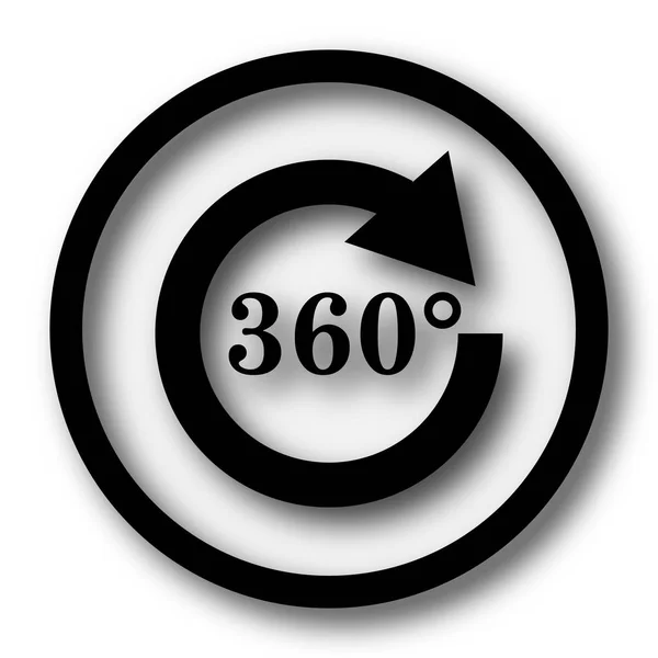 Reload 360 Pictogram Internet Knop Witte Achtergrond — Stockfoto