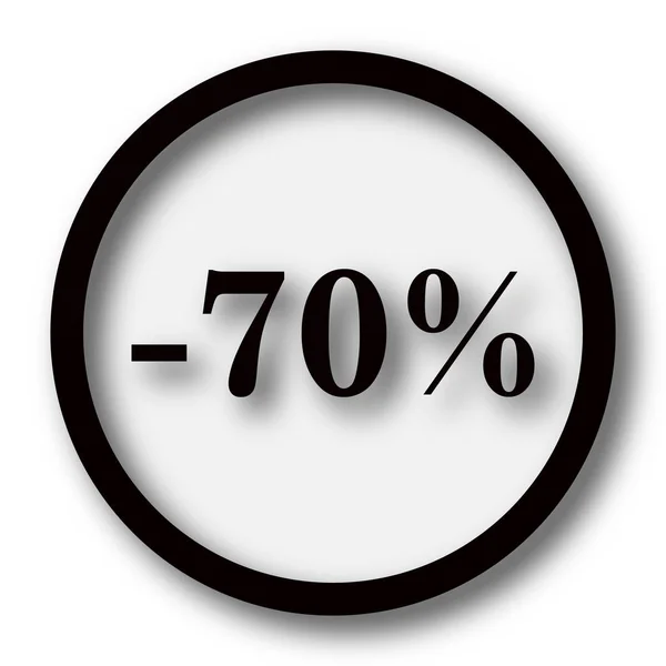 70 por ciento icono de descuento — Foto de Stock
