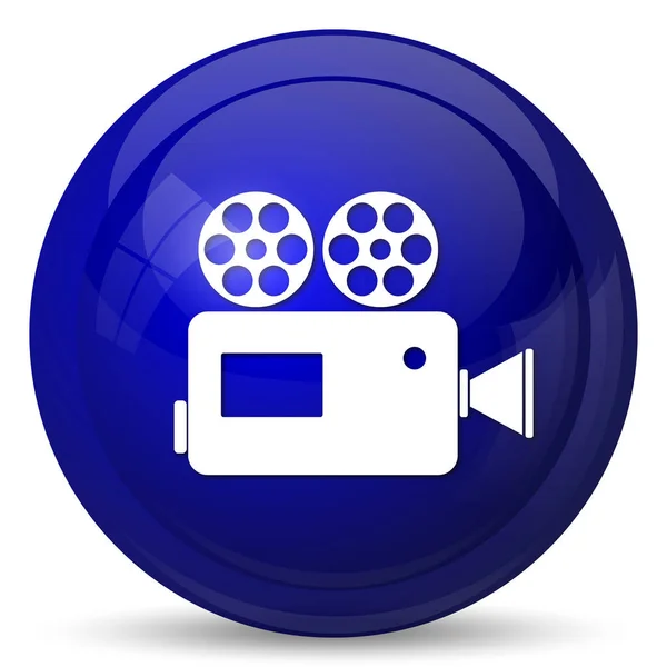 Video Camera Icon Internet Button White Background — Stock Photo, Image