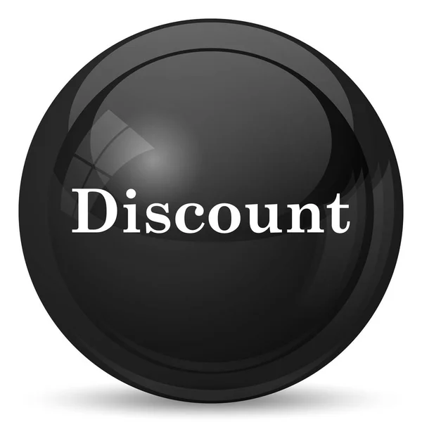 Discount Icon Internet Button White Background — Stock Photo, Image