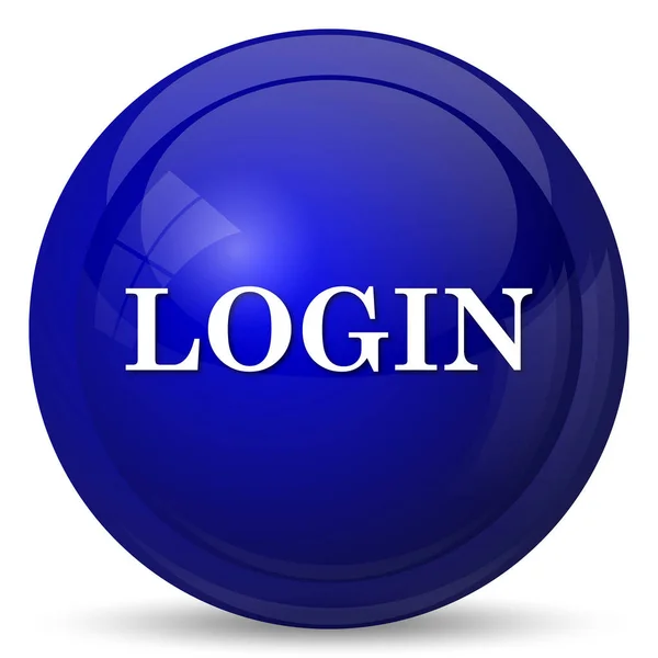 Login Symbol Internet Taste Auf Weißem Hintergrund — Stockfoto