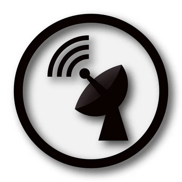 Wireless Antenna Icon Internet Button White Background — Stock Photo, Image