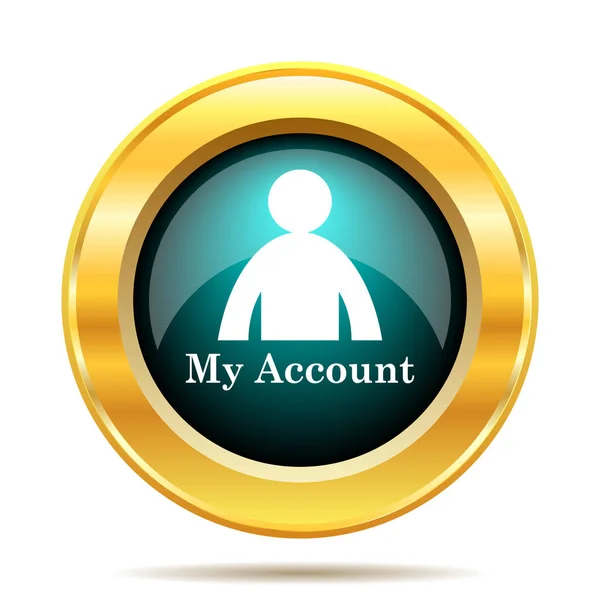 Account Icon Internet Button White Background — Stock Photo, Image