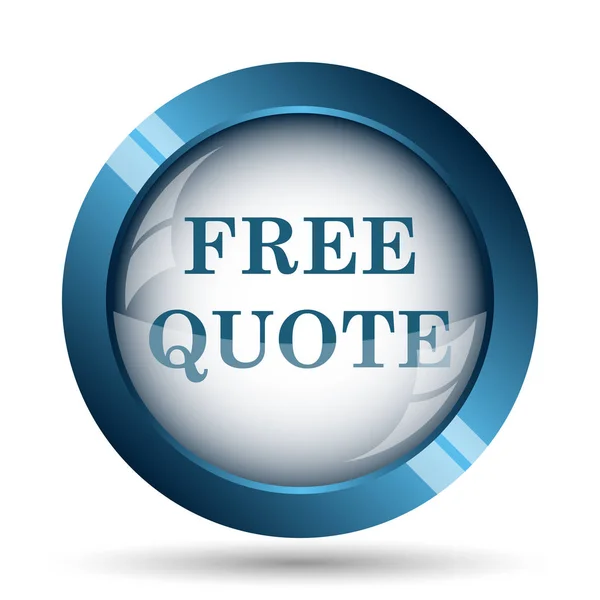 Free Quote Icon Internet Button White Background — Stock Photo, Image