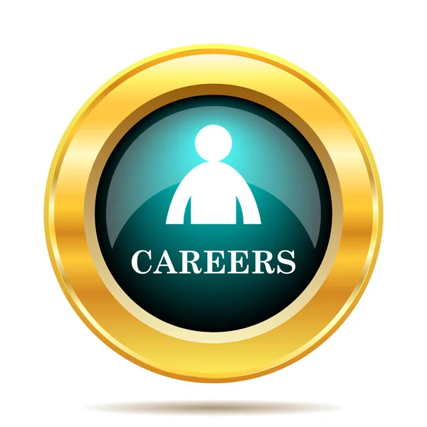 Careers Icon Internet Button White Background — Stock Photo, Image