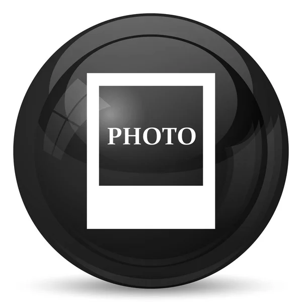 Fotopictogram Internet Knop Witte Achtergrond — Stockfoto