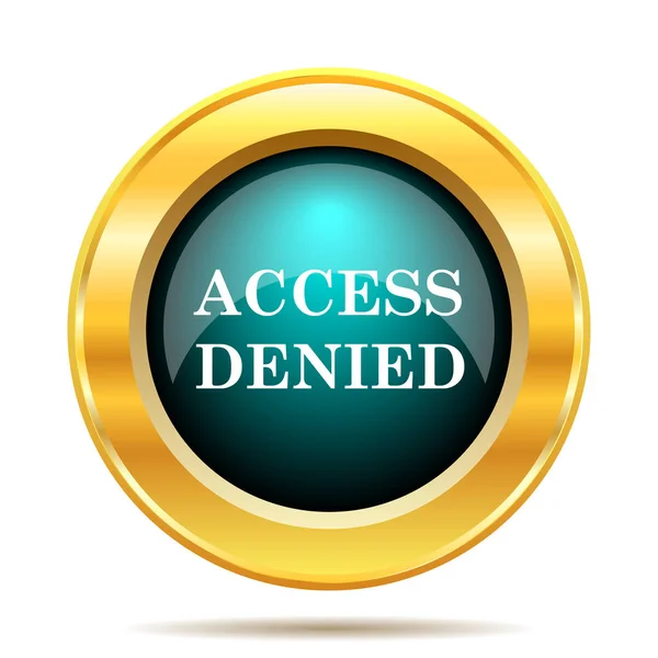 Access Denied Icon Internet Button White Background — Stock Photo, Image