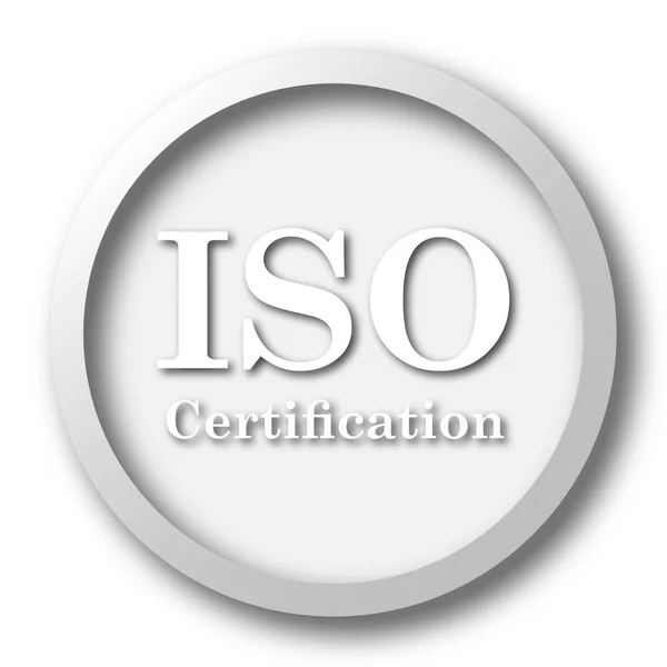 Ícone de certificação iso — Fotografia de Stock