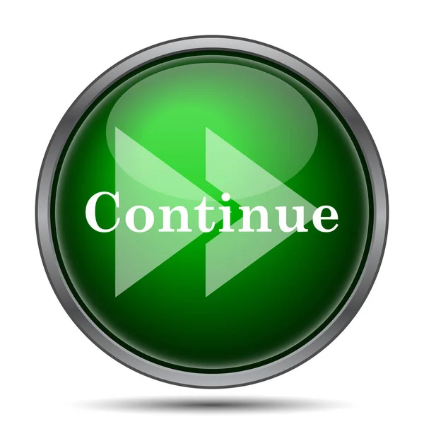 Continue Icon Internet Button White Background — Stock Photo, Image