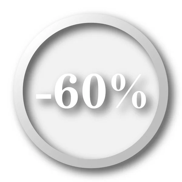 60 icône de réduction pour cent — Photo