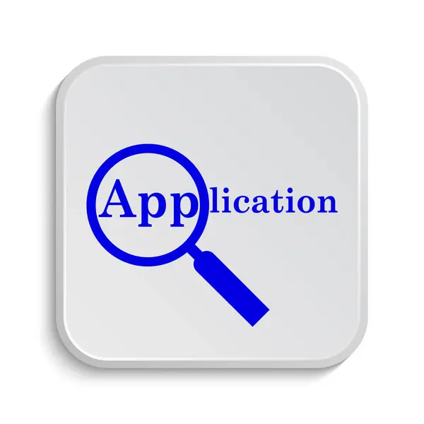 Application Icon Internet Button White Background — Stock Photo, Image