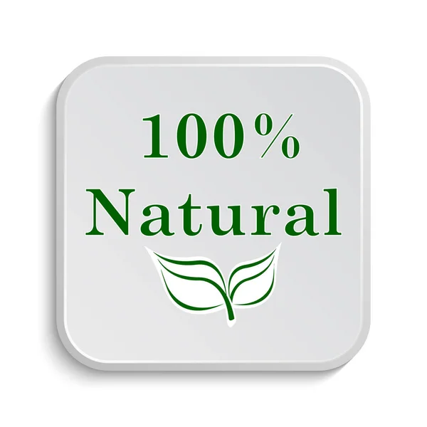 100 por ciento icono natural — Foto de Stock