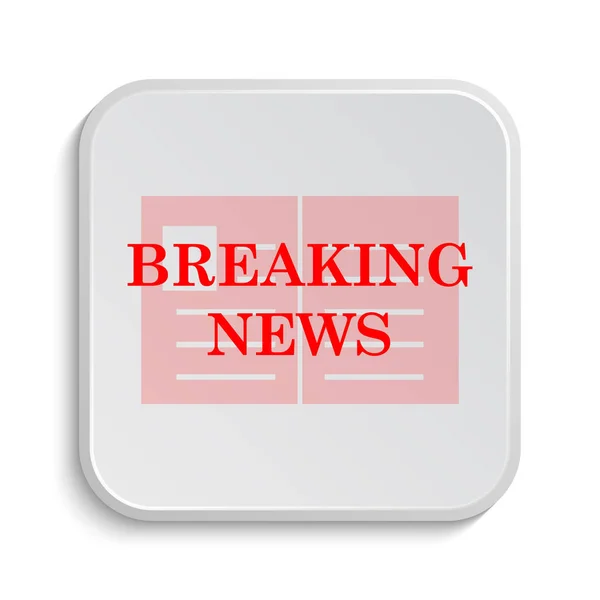 Breaking news icon — Stock Photo, Image