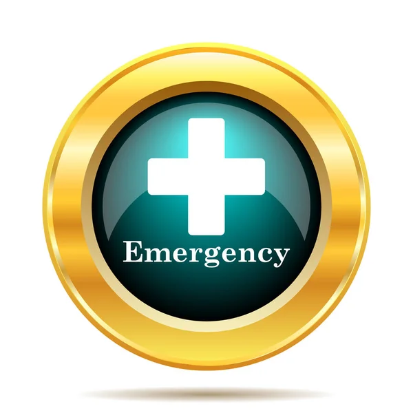 Emergency Icon Internet Button White Background — Stock Photo, Image