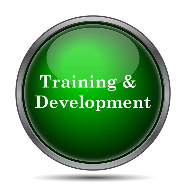 Training Development Icon Internet Button White Background — Stock Photo, Image