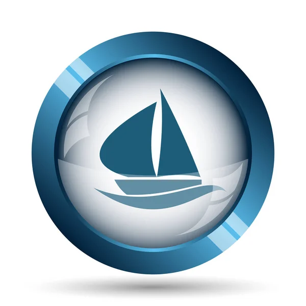 Zeilboot pictogram — Stockfoto